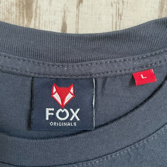 FOX ORIGINALS Men’s BERLIN Short Sleeve Graphic Print Blue T Shirt  Size Large L - Picture 6 of 6